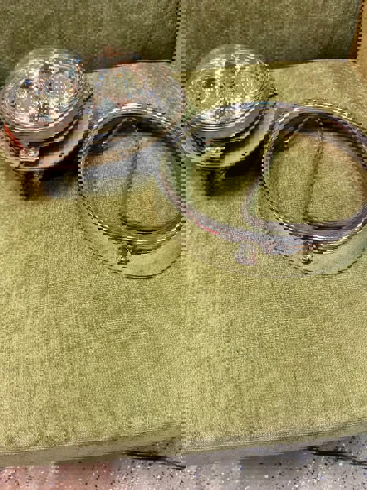 OEM 7" Harley Daymaker Headlight, Lighted Bezel