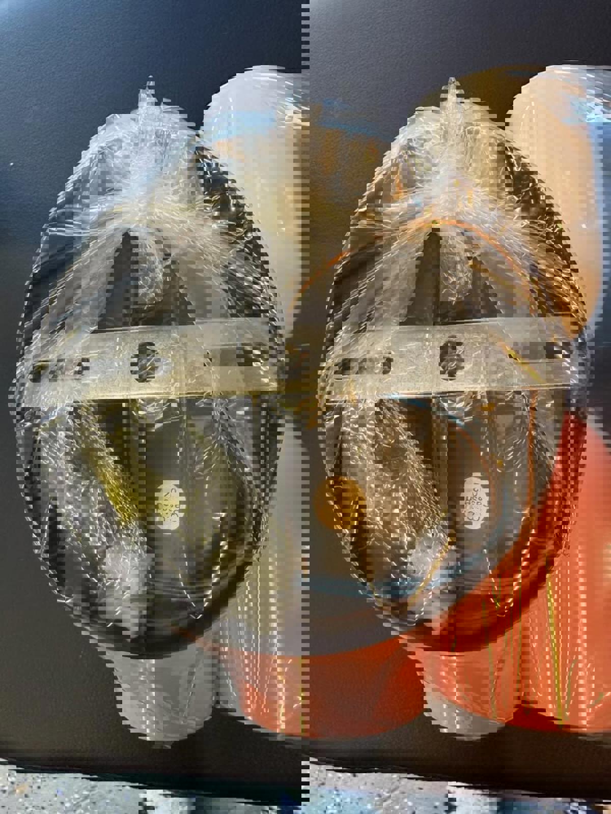 Set of 2 LED Cream and Pink 2Head Wall Sconce