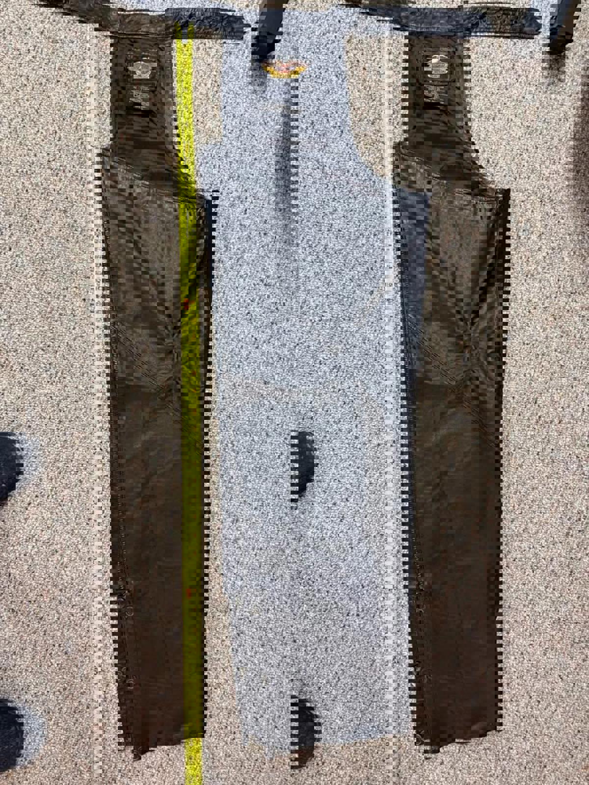 Harley Davidson Womens Leather Chaps Size Large