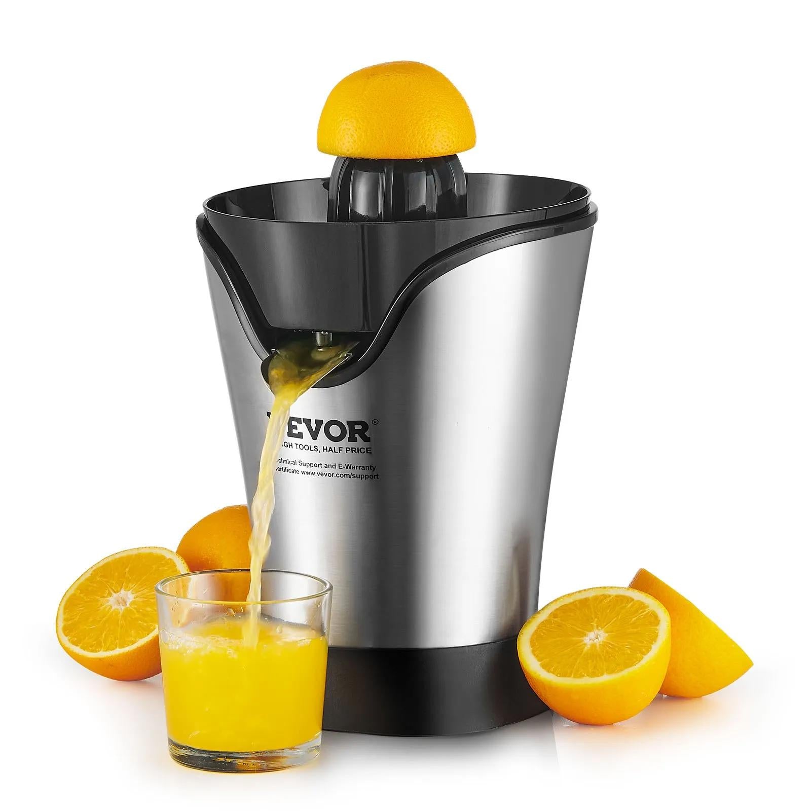 Electric Citrus Juicer With One Juicing Cone, 100W Stainless Steel Filter