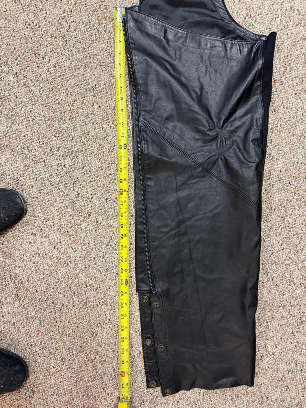 Harley Davidson Womens Leather Chaps Size Large