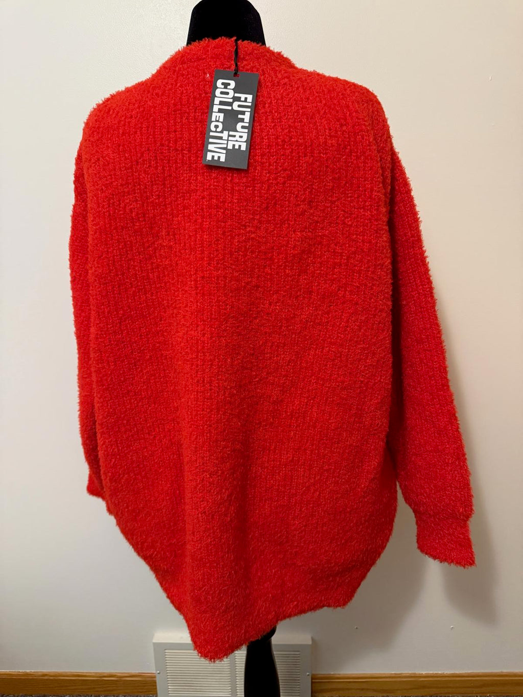 Future Collective Red Fuzzy Sweater 2X